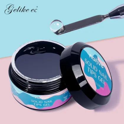 UV Gel Tips Glue Gel 15ml - Multifunctional Nail Solid Gel Stick Glue
