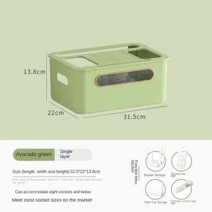 Wireless WiFi Router, Optical Network Unit, Storage Box, Set-Top Box, Cable Shelf for Living Room