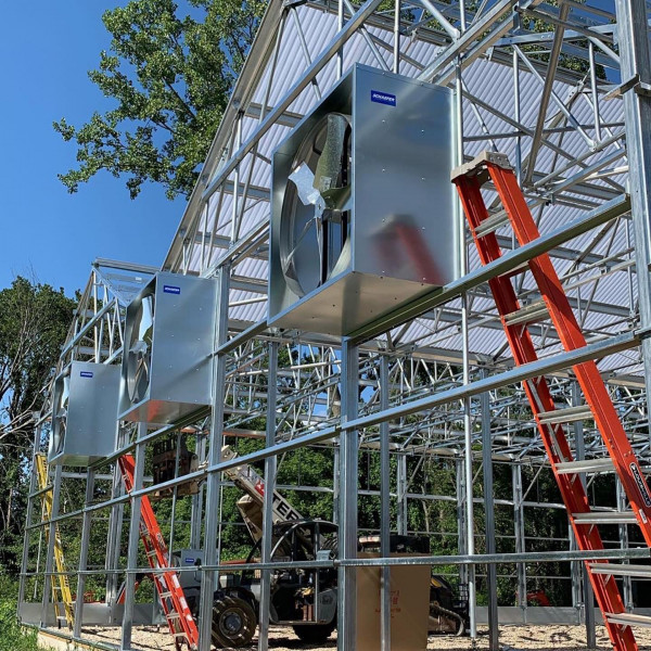 Agriculture Blackout Light Deprivation Greenhouse Fully Automated