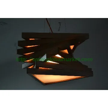 Unique design wooden modern pendant lights