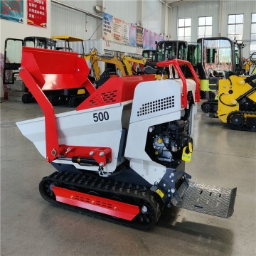 Hochwertiger Benzinmotor -Mini -Kipper mit Crawler für den Bau
