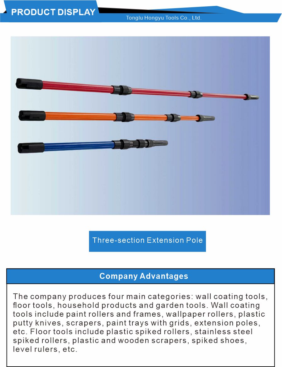 Iron Spray Coated Telescopic Pole