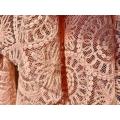 Hollow design sequin polyester net embroidery fabric