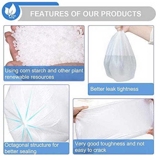 Clear Plastic Garbage Bags for recycling