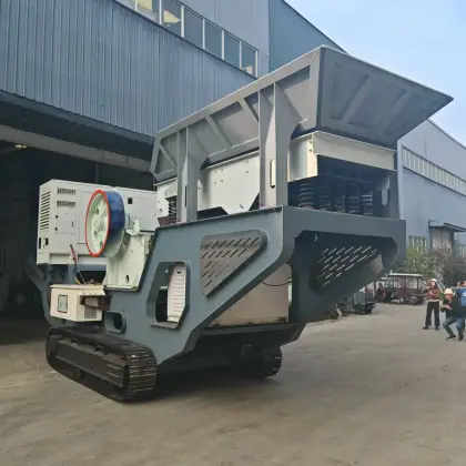 Caterpillar Impact Stone Crusher with Vibrating Screen