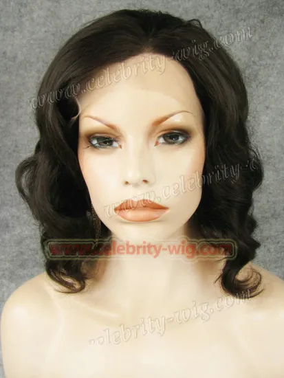 Brown Elegant Wavy Synthetic Lace Front Wig