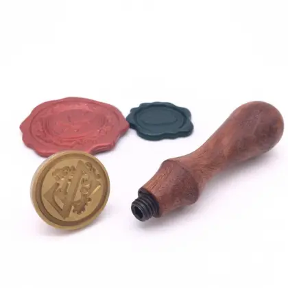 Manuscript Mini Wax Seal Initial Letter Wax Stamp