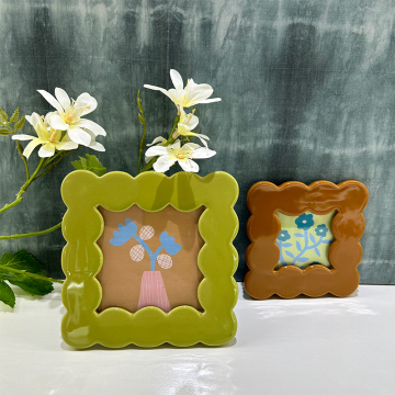 Antyczna 3 -calowa ceramiczna rama fotograficzna - dekoracyjna seksowna ceramiczna rama