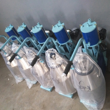 2 barrels Milking Machine with Piston Motor