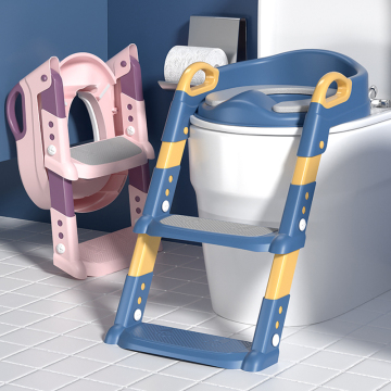 Customizable Foldable Kids Potty Seat with Handle and Ladder