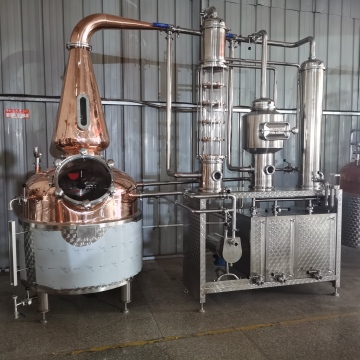 Copper Distiller for Whiskey, Brandy, Rum, Tequila, and Gin - 500 Liter Distillation Machine