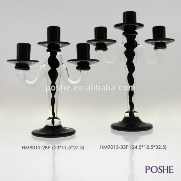 Long-stemmed Glass Candle Holder/votive candle holder/wine bottle tealight candle holder