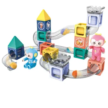 Creative Children's Educational Magnetic Ball Track Building Block Set Holiday Gifts with EN71 Certificate for Kids