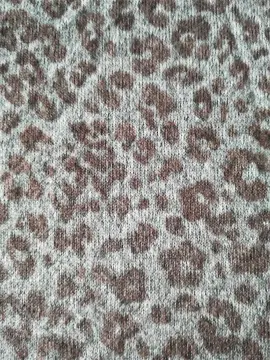 Poly Span Sanded Hacchi Leopard Print