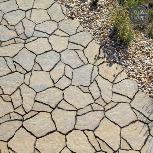 Садовая брусчатка с эффектом натурального бежевого камня