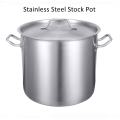 Stockpot de aço inoxidável com tampa 20-quart