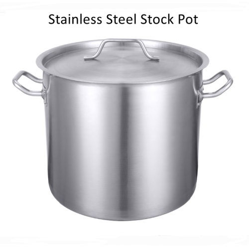 Rozsdamentes acél Stockpot W / fedél 20-quart