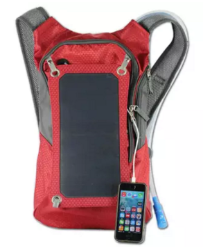 Mochila solar multifunción exterior con hombros.