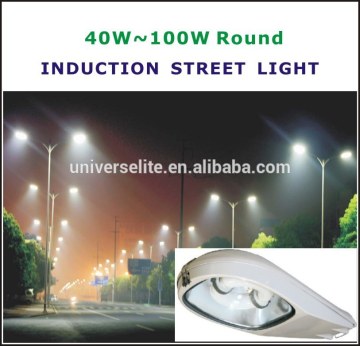 40W ~ 100W στρογγυλή επαγωγή οδού Light IP65 Εξωτερική χρήση