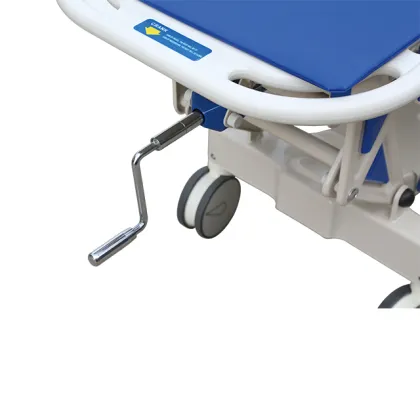 Medical Emergency Bed Trolley With Central Control Brake