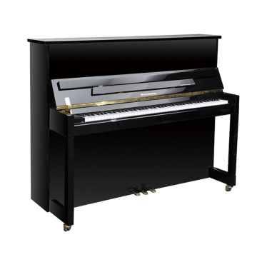 Den Henry Hamlin M-122 Oprecht Piano schwaarz poléiert Heem 122cm