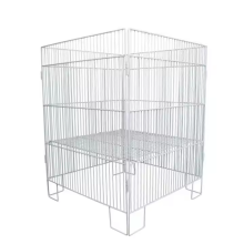 Supermarket Heavy-Duty Metal Folding Iron Cage