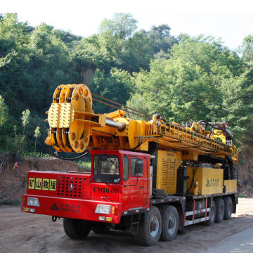 Truck Chassis Mounted Mining Drilling Rig For Vertical Methane Well Cmd100