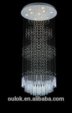 Lámpara de colgante LED de lámpara de techo de cristal moderno para luz de hotel para la luz del hotel