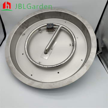 Round Stainless Steel Gas Fire Pit Burner Kit