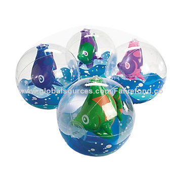 Inflatable 3D ball with fish in it, different designs are welcome
