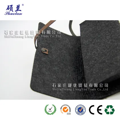 Charcoal color felt pencil bag