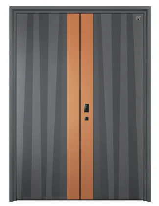 Self-built house aluminum alloy gray orange