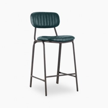 Dark Blue Boston Metal Kitchen Stool
