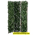 Faux Ivy / Wood Folding Screen