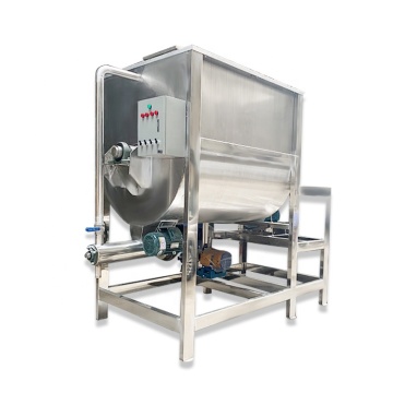 Horizontal Stainless Steel Industrial Bag Paddle Mushroom Substrate Mix Machine Ribbon Blender Flour Mixer Dry Powder Mixer