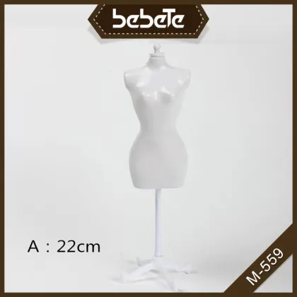 8.8" Display Gown Dress Form Clothe Mannequin Model Stand Rack Holder For Barbie Doll