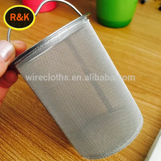 Manufacturer 18/8 Stainless Steel Wire Mesh Coffee Filter Basket