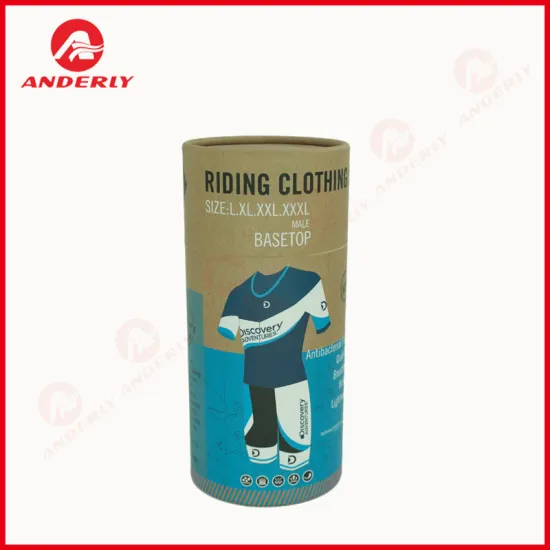 Customized Packaging Paper Canister Clothes Kraft Tube