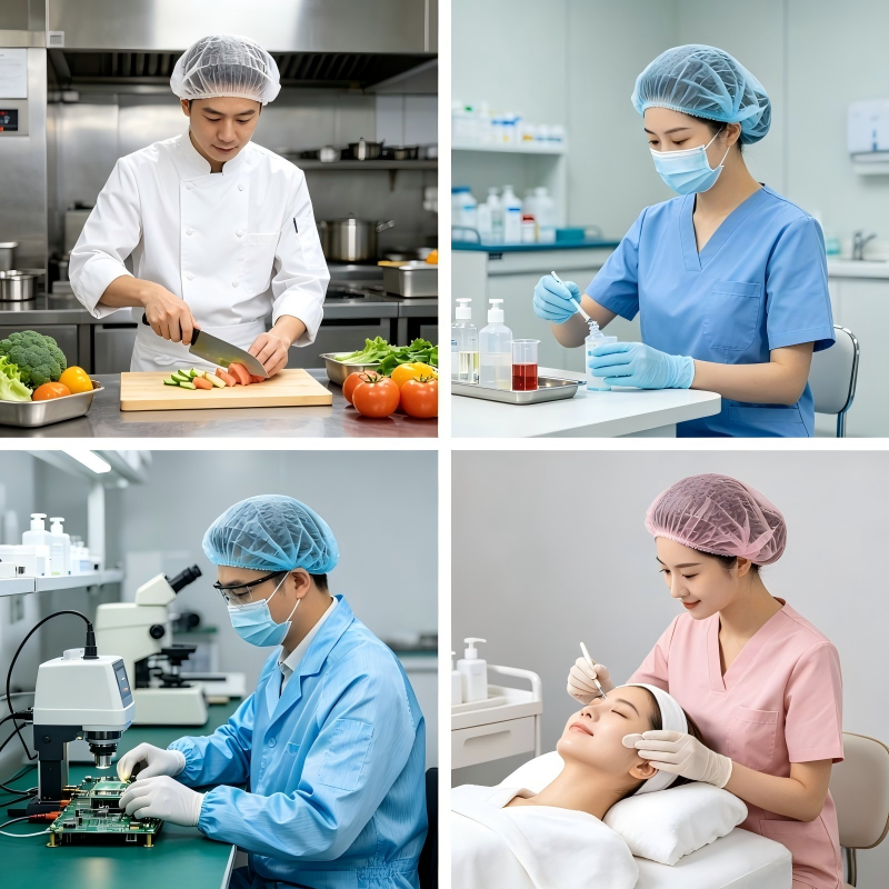 single use non-woven cap