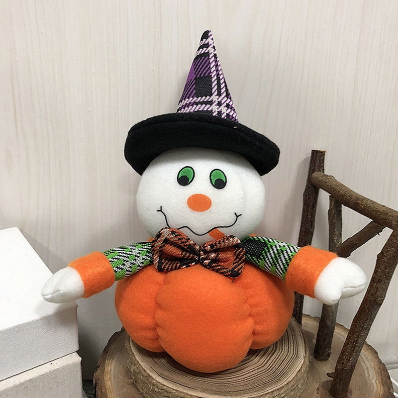 2018 Halloween decoration Cartoon Girl Plush Toys Soft Stuffed Plush Dolls Toy Party Children Gift Pumpkin Witches Elastic