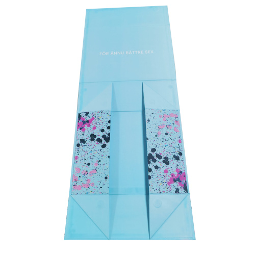 Green Magnetic Cardboard Foldable Paper Box for clothes