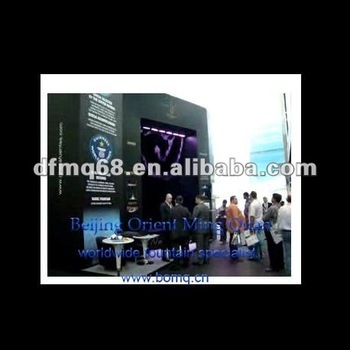 Digital water rain curtain pavilion