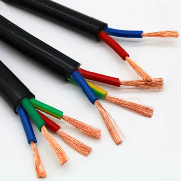 Flexible 3-Core 25mm Black 3x15mm² PVC Copper Cable - Rvv Cable