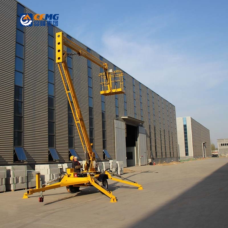 Hydraulic Spider Boom Lift with Diesel and Batteries - Aerial Working Platform