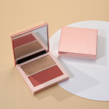 Pink Rose Gold Blush Palette Make Your Own Makeup Customization Blush Powder 2In1 Multi-Function Private Label Blush Makeup