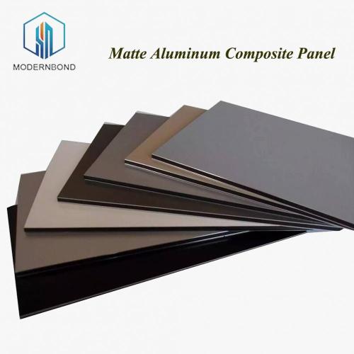 Panneau composite en aluminium mat pour mur extérieur