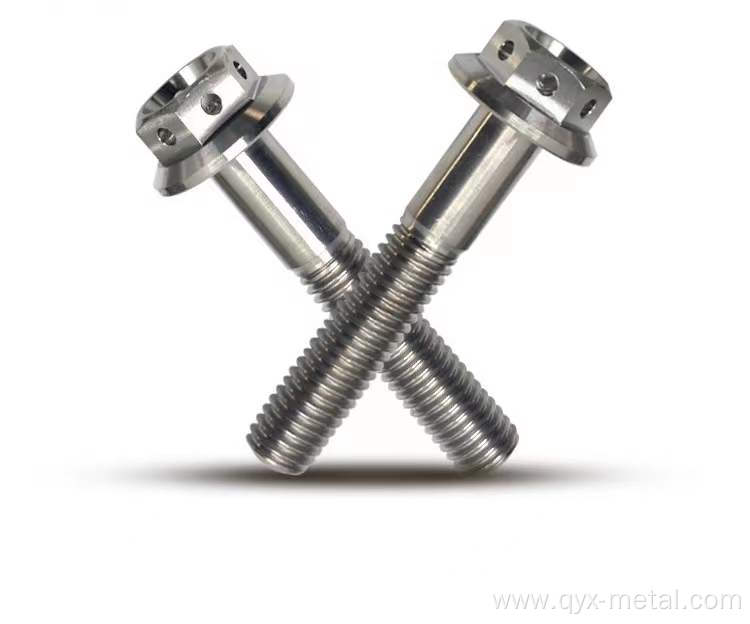 GR5 Titanium Hex Flange Bolts for Motorcycle