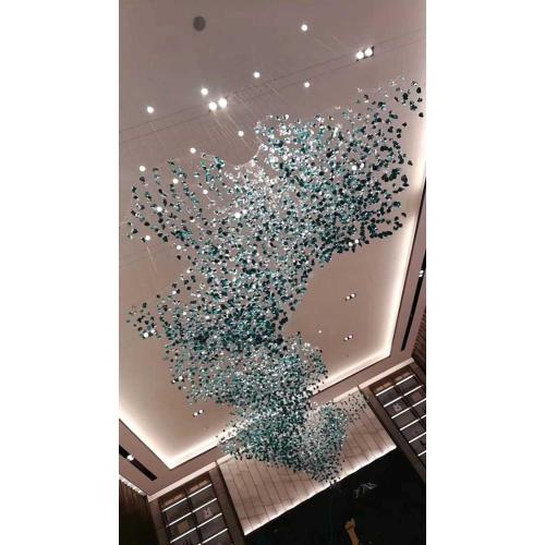 Conference room handmade glass ball pendant light