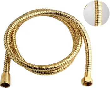 Stainless Steel Golden-plated Shower Hose for Bathroom