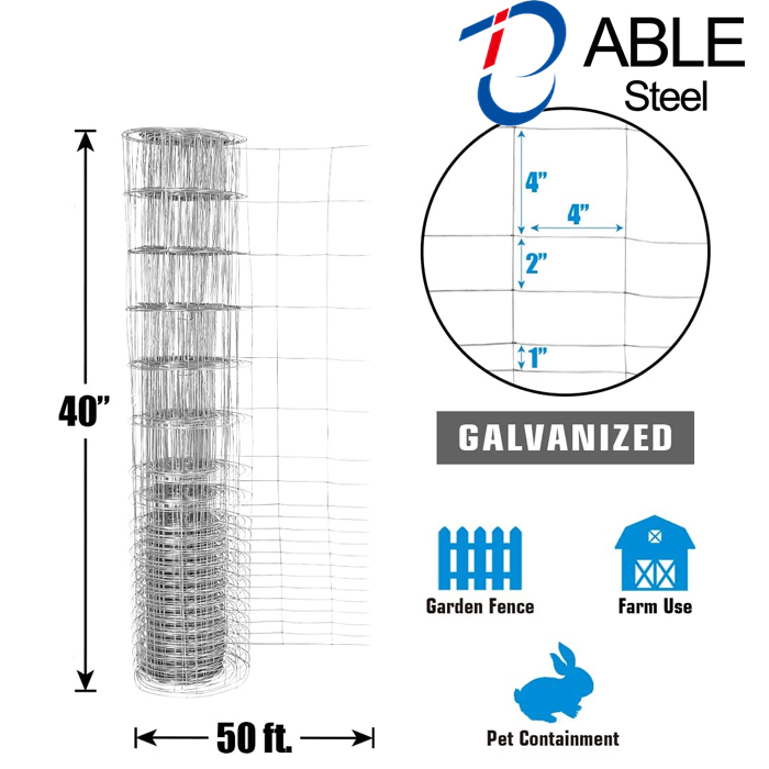 Popular galvanized farm fence hinged joint horse fence